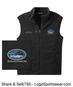 Mens Eddie Bauer Full Zip Fleece Vest Design Zoom